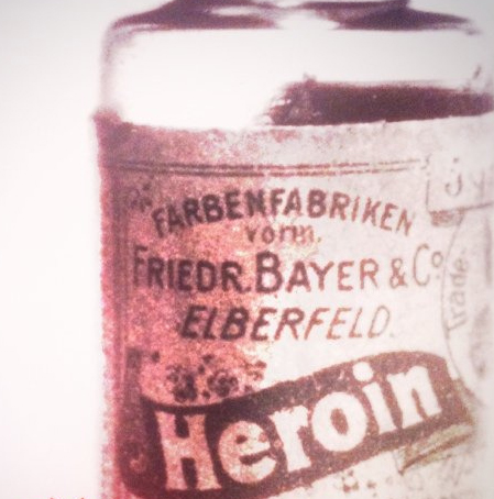 Original Heroin bottle by Bayer